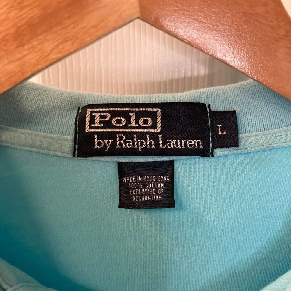 Polo Ralph Lauren Light Green Short Sleeve Polo Size Large